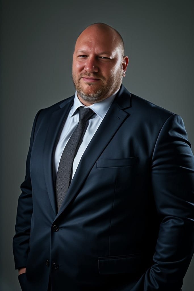 Michael der SEO SPezialist von corvus WebSEO ein Mann mit kurzen Haaren und Anzug